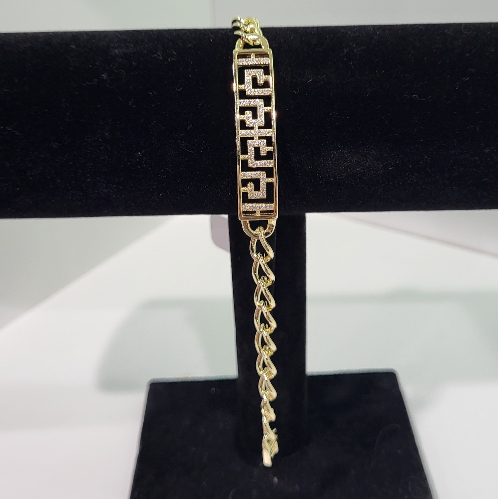 Xuping Elegant Gold Mesh Bracelet